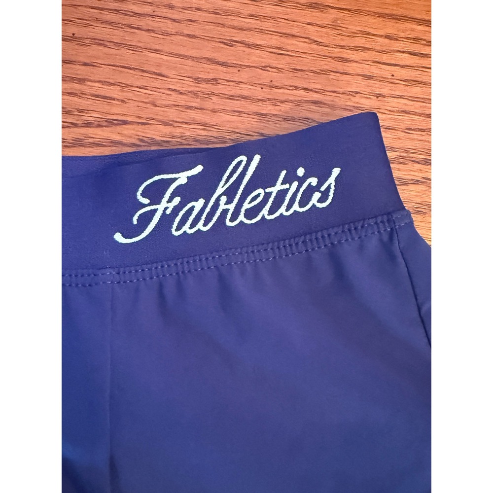 Fabletics Skort XS Blue Logo Waistband Activewear Athleisure Tennis Gym Wear - Picture 2 of 8